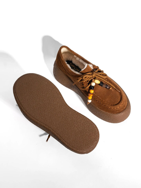 Ботинки замшевые TUFFONI 2427001VF BROWN